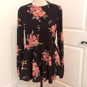 Floral Maternity & Nursing Shirt